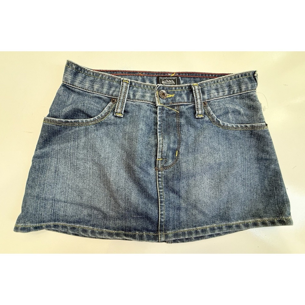 Von‎ Dutch Vintage Mini Denim Skirt Y2K